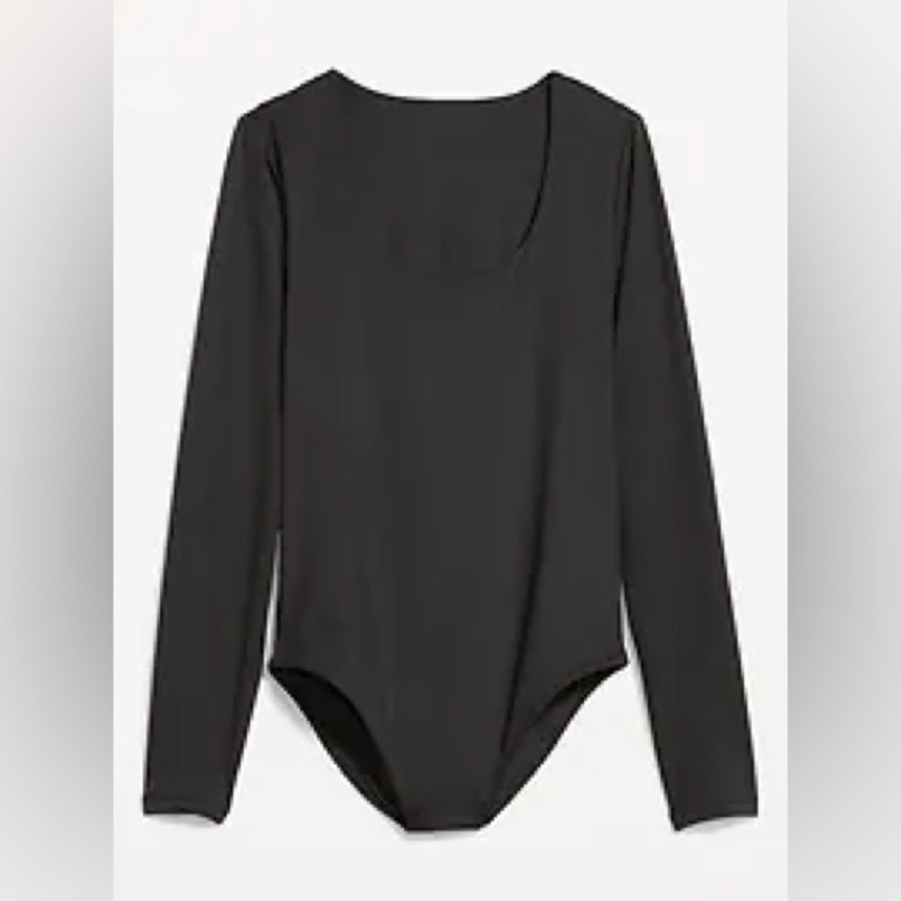 NWT Old Navy Long-Sleeve Double-Layer Sculpting Bodysuit